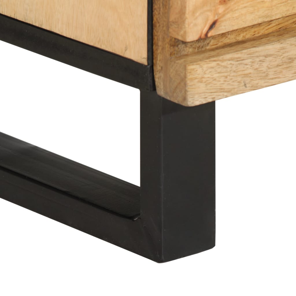 Credenza 60x34x75 cm in Legno Massello di Mango Grezzo
