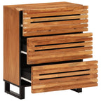 Credenza 60x34x75 cm in Legno Massello di Acacia