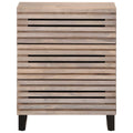 Credenza Bianca 60x34x75 cm in Legno Massello di Mango