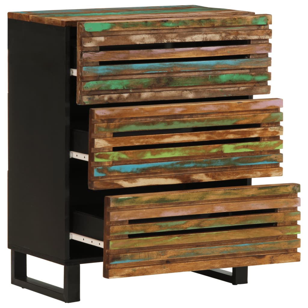 Credenza 60x34x75 cm in Legno Massello di Acacia
