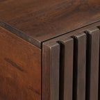 Tavolino da Salotto Marrone 80x54x40 cm Legno Massello di Mango