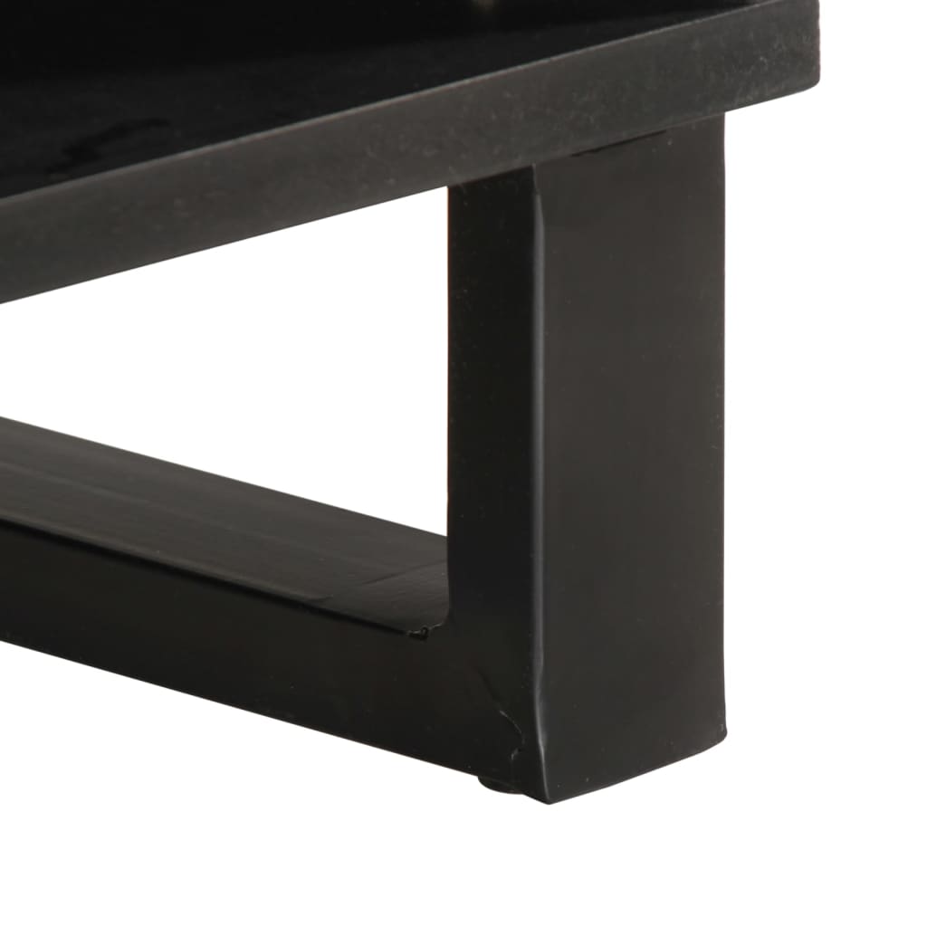 Tavolino da Salotto Marrone 80x54x40 cm Legno Massello di Mango