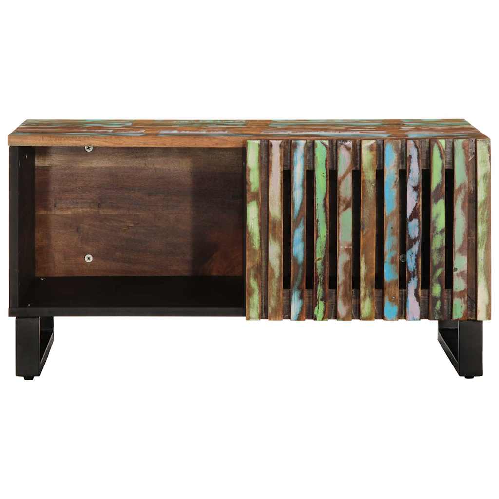 Tavolino da Salotto 80x51x40 cm in Legno Massello di Acacia