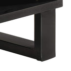 Tavolino da Salotto 80x51x40 cm in Legno Massello di Acacia