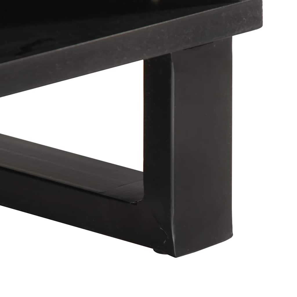 Tavolino da Salotto 80x51x40 cm in Legno Massello di Acacia