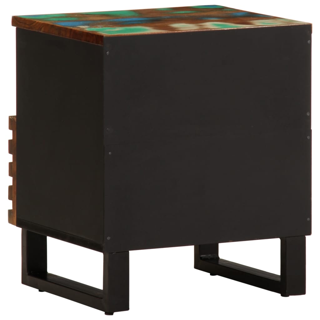 Comodino 40x34x46 cm in Legno Massello di Recupero