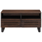 Tavolino da Salotto Marrone 80x55x40 cm Legno Massello di Mango