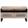 Tavolino da Salotto 80x55x40 cm Legno Massello di Mango