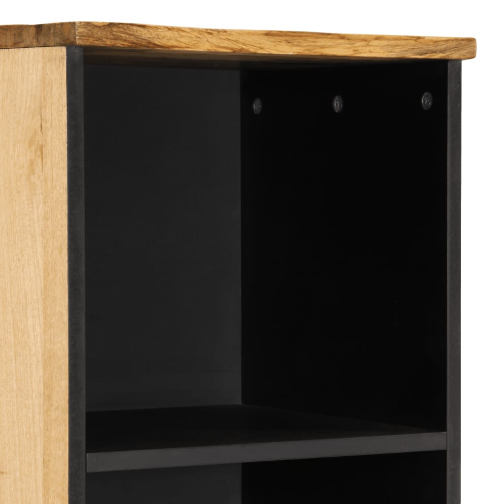 Credenza 38x34x160 cm in Legno Massello di Mango Grezzo