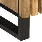 Credenza 38x34x160 cm in Legno Massello di Mango Grezzo