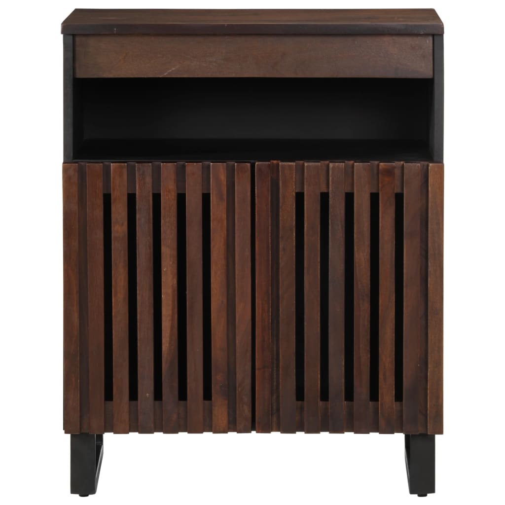Credenza Marrone 60x34x75 cm in Legno Massello di Mango