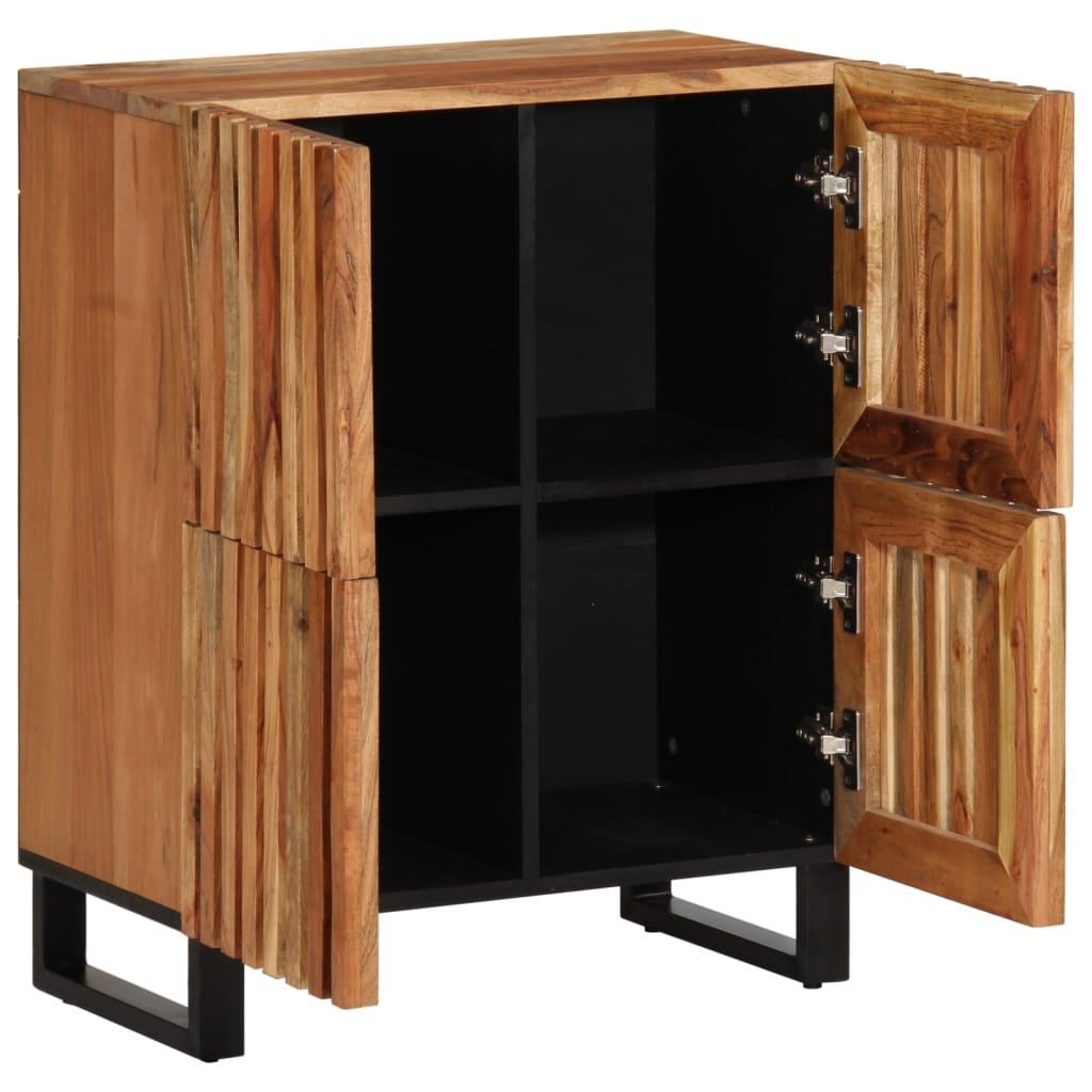 Credenza 60x34x75 cm in Legno Massello di Acacia