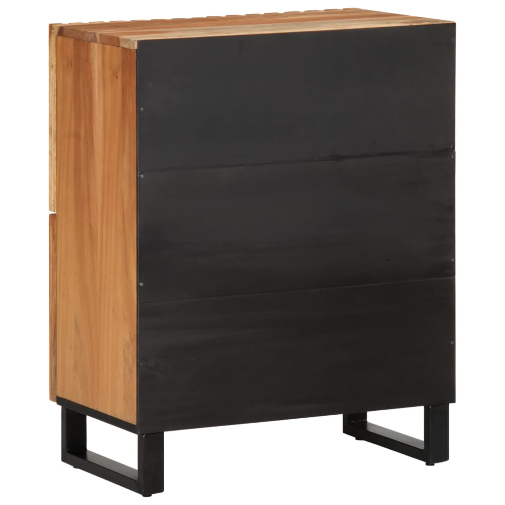 Credenza 60x34x75 cm in Legno Massello di Acacia