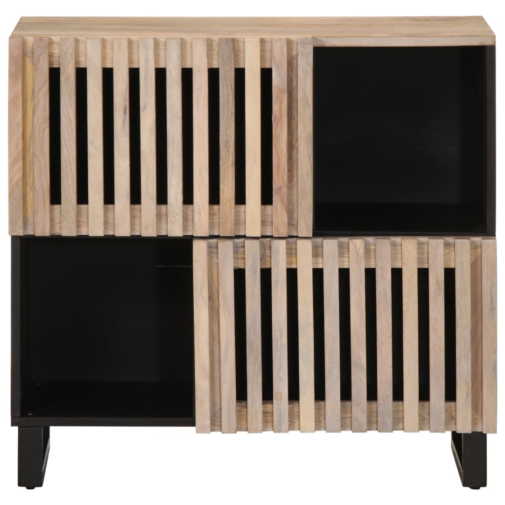 Credenza 80x34x75 cm in Legno Massello di Mango