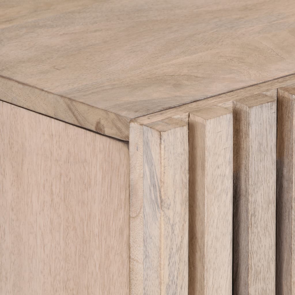 Credenza 80x34x75 cm in Legno Massello di Mango