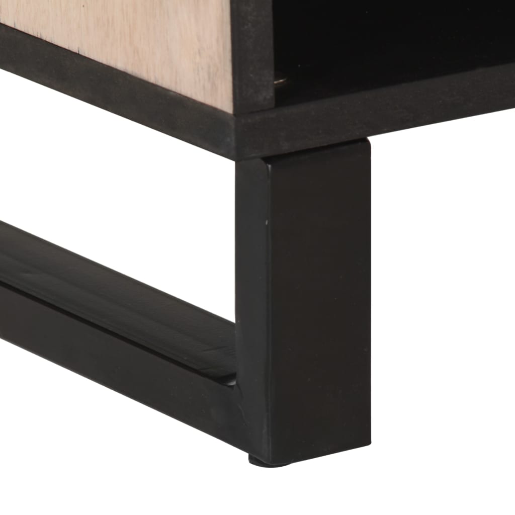 Credenza 80x34x75 cm in Legno Massello di Mango