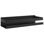 Mensola Doccia Nera Opaca 30x10x6cm Acciaio Inox 304 Spazzolato