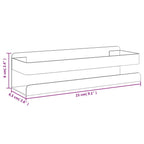 Mensola Doccia Nera Opaca 23x6,5x6 Acciaio Inox 304 Spazzolato