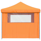 Tendone per Feste Pieghevole Pop-Up con 4 Pareti Arancione