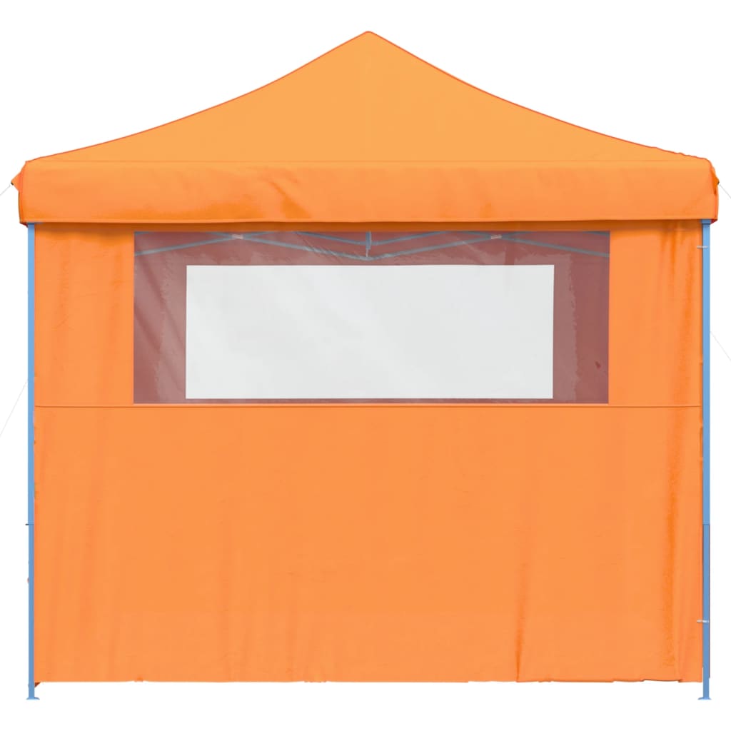 Tendone per Feste Pieghevole Pop-Up con 4 Pareti Arancione