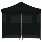 Tendone per Feste Pieghevole Pop-Up con 4 Pareti Nero