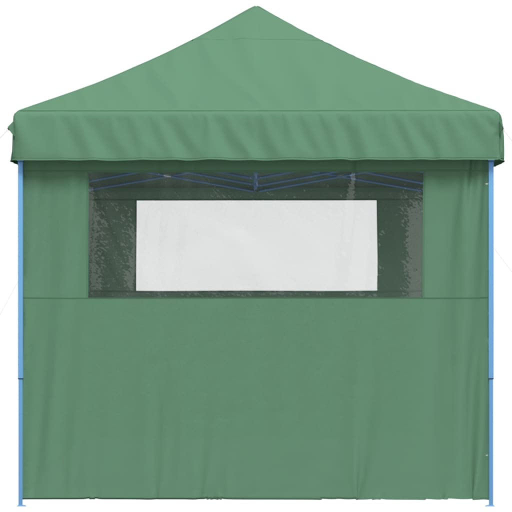 Tendone per Feste Pieghevole Pop-Up con 3 Pareti Verde