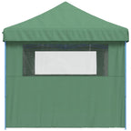Tendone per Feste Pieghevole Pop-Up con 3 Pareti Verde