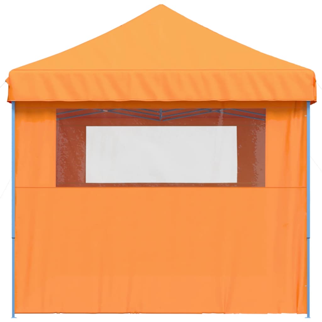 Tendone per Feste Pieghevole Pop-Up con 3 Pareti Arancione