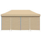 Tendone per Feste Pieghevole Pop-Up con 4 Pareti Beige