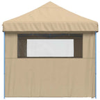 Tendone per Feste Pieghevole Pop-Up con 4 Pareti Beige