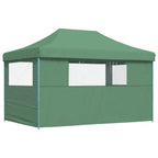 Tendone per Feste Pieghevole Pop-Up con 3 Pareti Verde