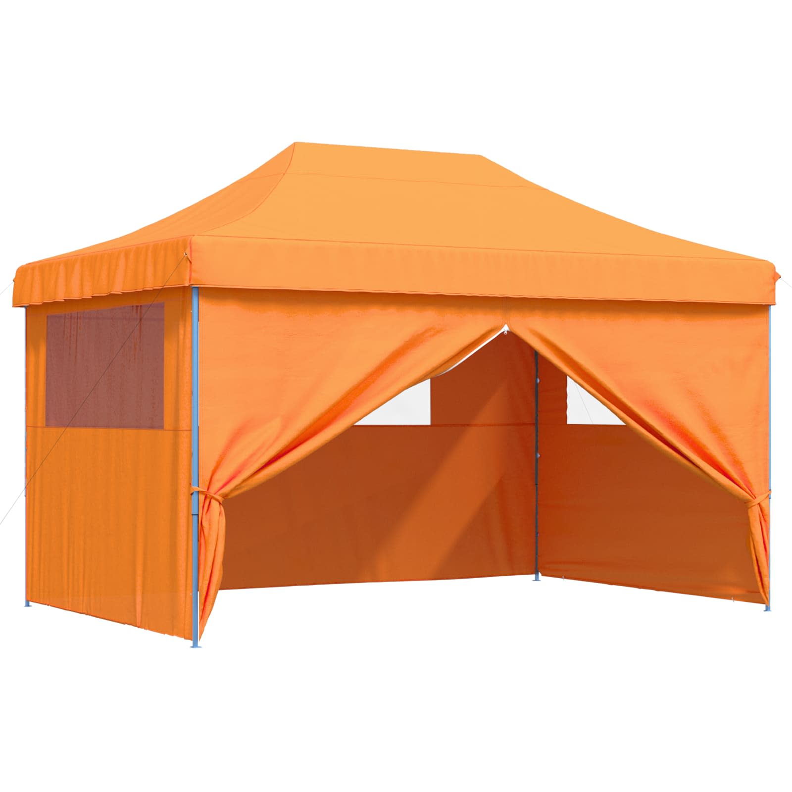 Tendone per Feste Pieghevole Pop-Up con 4 Pareti Arancione