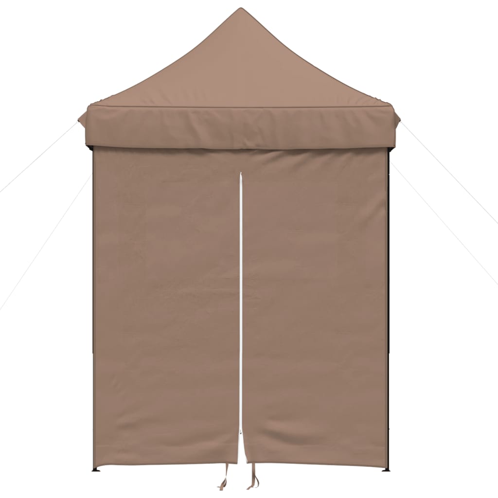 Tendone per Feste Pieghevole Pop-Up con 4 Pareti Marrone