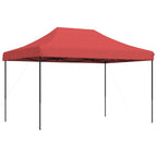 Tenda da Festa Pieghevole Pop-Up Bordò 410x279x315 cm