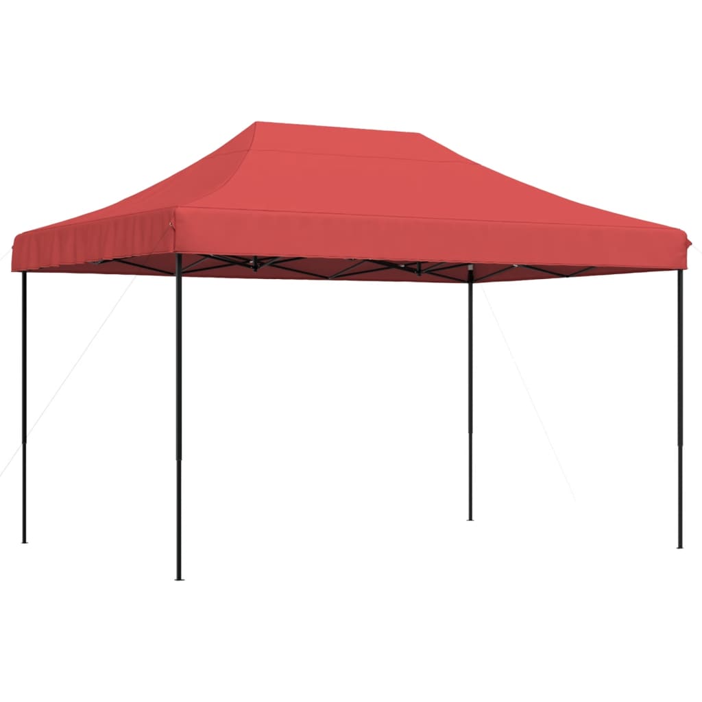 Tenda da Festa Pieghevole Pop-Up Bordò 410x279x315 cm