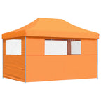 Tendone per Feste Pieghevole Pop-Up con 3 Pareti Arancione