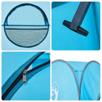 Tenda Privacy Pop-Up Blu Impermeabile