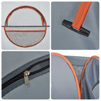 Tenda Privacy Pop-Up Grigio e Arancione Impermeabile