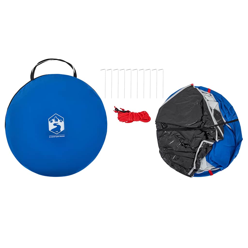 Tenda da Spiaggia Pop-Up Azzurra Impermeabile