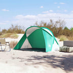 Tenda da Spiaggia 2 Persone Pop-Up Verde Mare Impermeabile