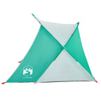 Tenda da Spiaggia 2 Persone Pop-Up Verde Mare Impermeabile