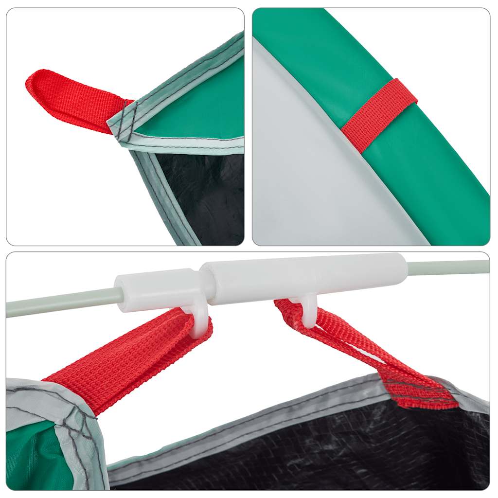 Tenda da Spiaggia 2 Persone Pop-Up Verde Mare Impermeabile