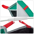 Tenda da Spiaggia 2 Persone Pop-Up Verde Mare Impermeabile