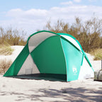 Tenda da Spiaggia 2 Persone Pop-Up Verde Mare Impermeabile