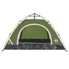 Tenda da Campeggio 2 Persone Verde a Rilascio Rapido