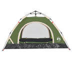 Tenda da Campeggio 2 Persone Verde a Rilascio Rapido