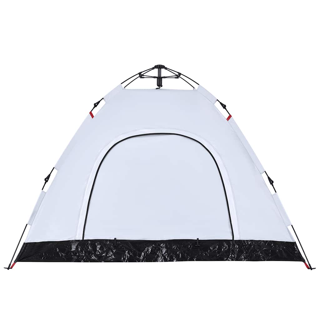 Tenda 3 Persone Bianca in Tessuto Oscurante a Rilascio Rapido