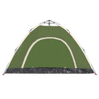 Tenda da Campeggio 4 Persone Verde a Rilascio Rapido