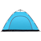 Tenda da Campeggio 5 Persone Blu a Rilascio Rapido