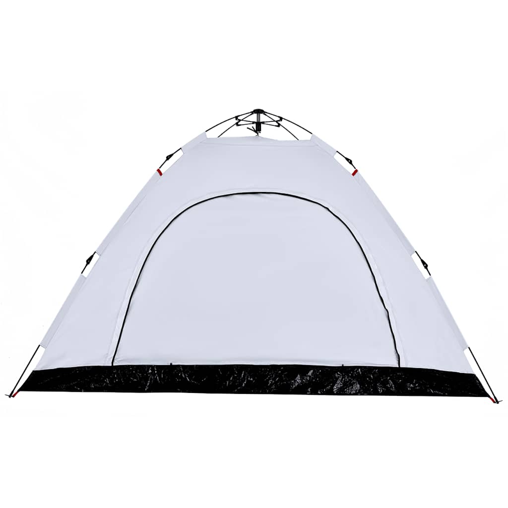 Tenda per 5 Persone Bianca Tessuto Oscurante a Rilascio Rapido